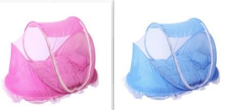 Foldable Baby Bed Net with Pillow – 2-Piece Set: Comfort and Protection for Your Little One