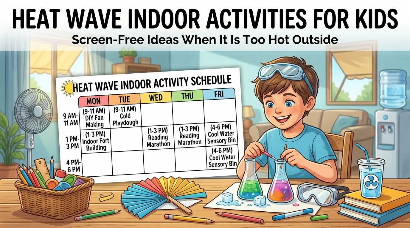 Heat Wave Indoor Activities for Kids