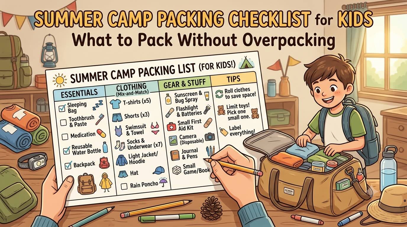 Summer Camp Packing Checklist for Kids: What to Pack Without Overpacking