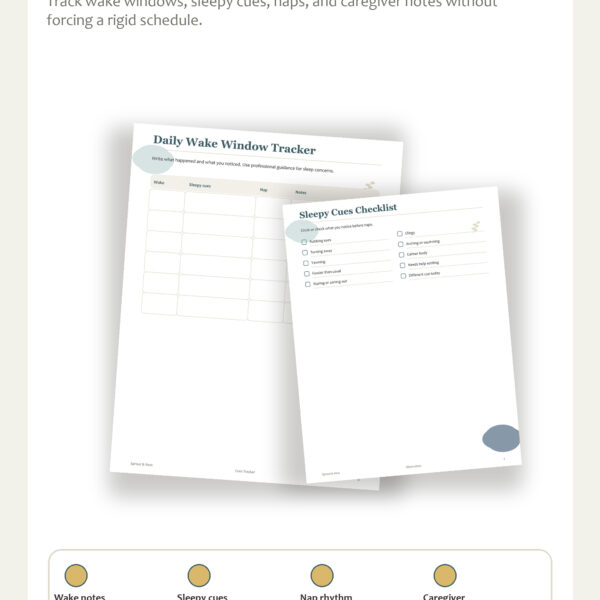 Baby Wake Windows Tracker Printable Pinterest pin image