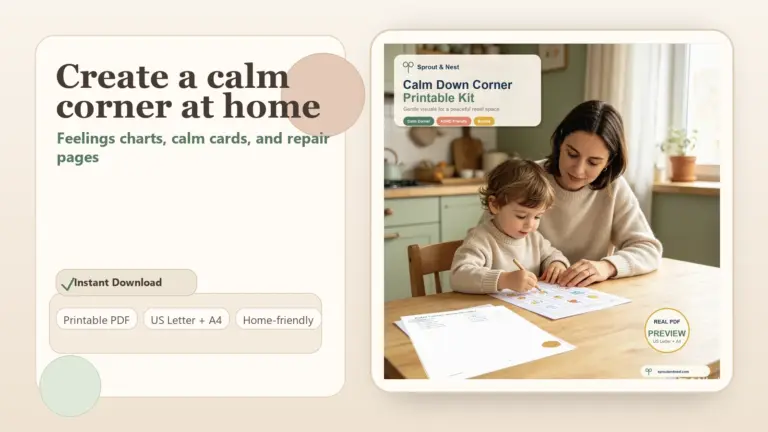 calm down corner at home