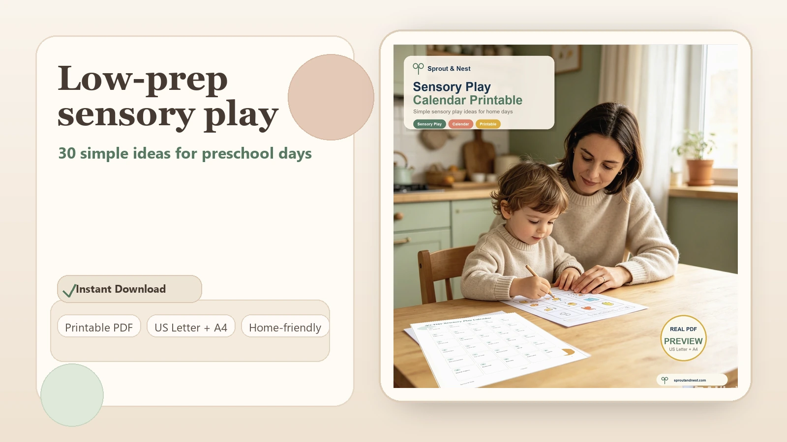 low-prep sensory play ideas