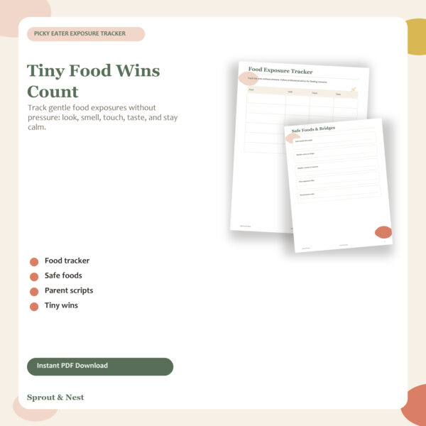 Picky Eater Exposure Tracker Printable featured image