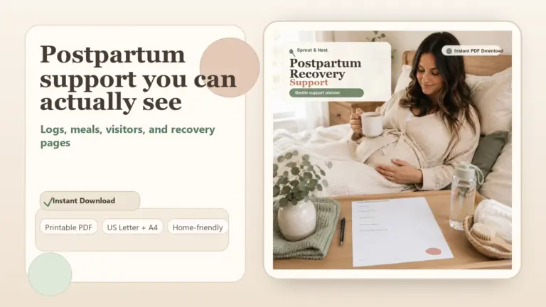 postpartum recovery planner