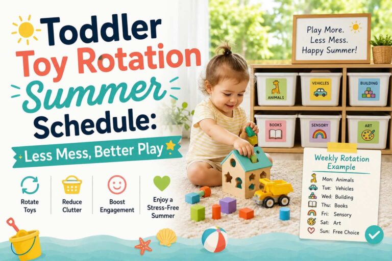 toddler toy rotation summer schedule - summer family routine guide